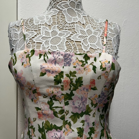 MINI DRESS WITH STRAIGHT NECKLINE AND ADJUSTABLE SPAGHETTI STRAPS - Picture 9 of 9